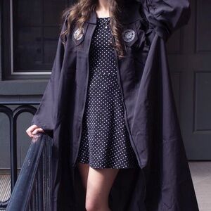 Polka dot mini dress bowtie back